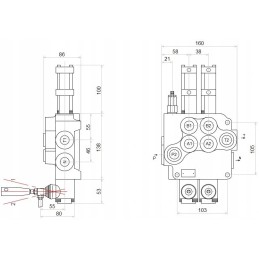 Distributor 2s 80l pneumatic steering badestnost