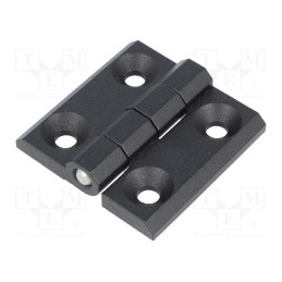 1 pcs x ELESA+GANTER - GN 237-ZD-50-50-A-SW - Hinge, Width: 50mm, zinc and aluminium alloy, black, H: 50mm