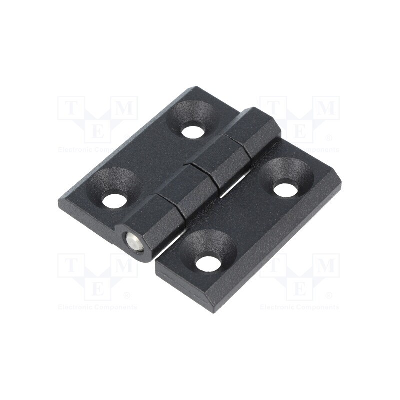 1 pcs x ELESA+GANTER - GN 237-ZD-50-50-A-SW - Hinge, Width: 50mm, zinc and aluminium alloy, black, H: 50mm