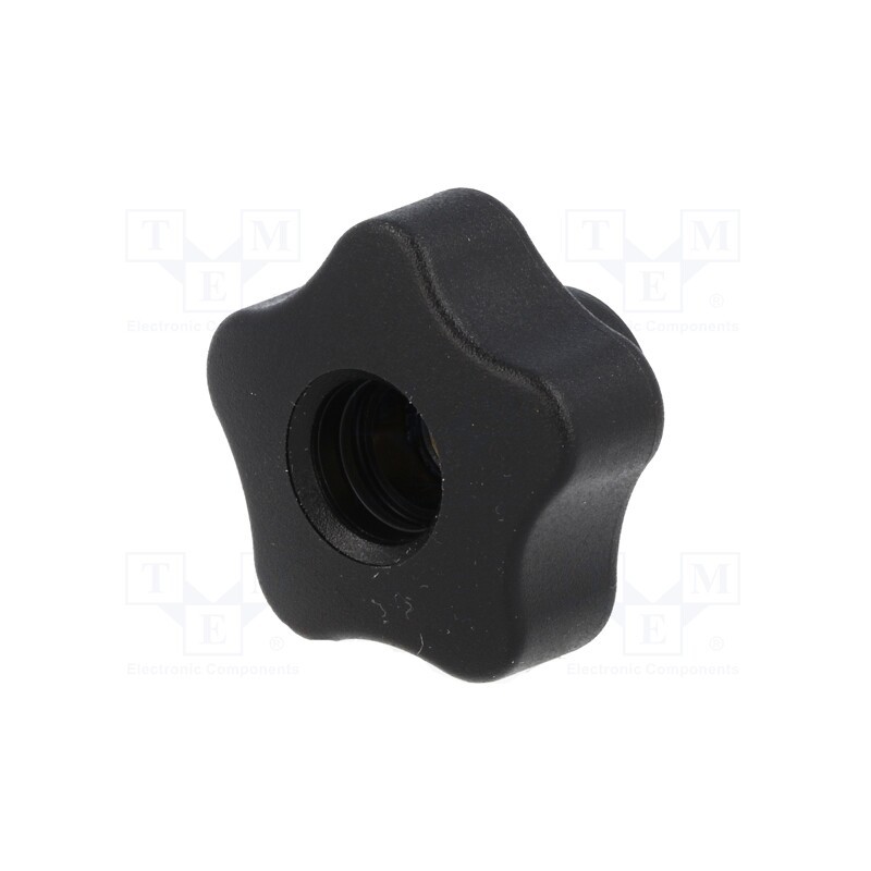 1 pcs x ELESA+GANTER - VCT.32 FP-M6 - Knob, Ø: 32mm, Int.thread: M6, 12mm, H: 23mm, technopolymer PP