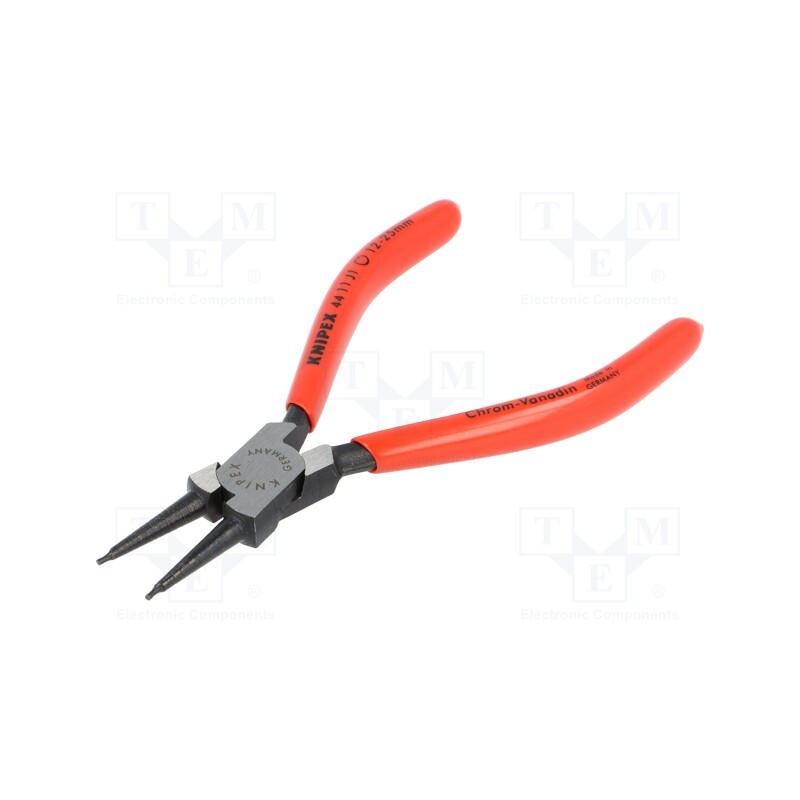 1 pcs x KNIPEX - 44 11 J1 - Pliers, for circlip, internal, 12÷25mm, Pliers len: 140mm, Ø: 1.3mm