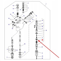 3907017m1 hydraulic valve seat
