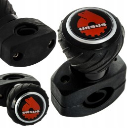 The steering wheel knob with the Ursus logo
