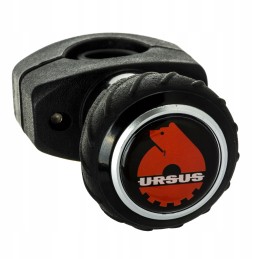 The steering wheel knob with the Ursus logo