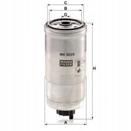 Fuel filter fiat alfa romeo 156 mann wk853 8
