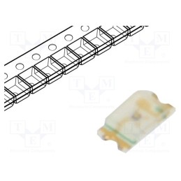 5 pcs x ROHM SEMICONDUCTOR - SML-E12D8WT86 - LED, SMD, 0603, orange, 40÷100mcd, 1.6x0.8x0.36mm, 2.2V, 20mA, 54mW