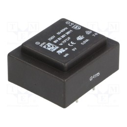 1 pcs x HAHN - BV EI 301 2911 - Transformer: encapsulated, 0.5VA, 230VAC, 9V, 56mA, PCB, BVEI