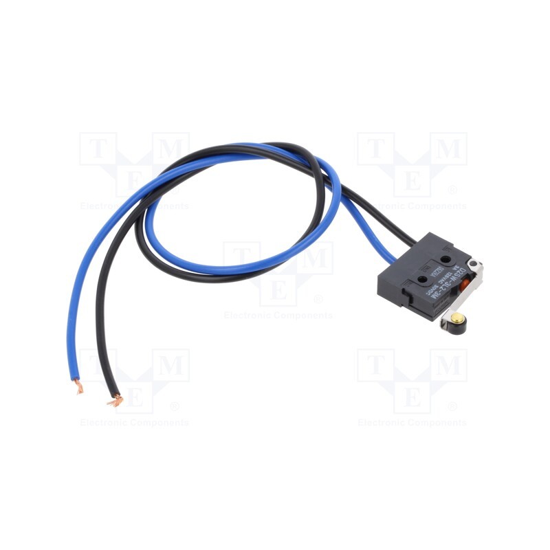 1 pcs x OMRON OCB - D2SW3L23M - Microswitch SNAP ACTION, 2A/250VAC, with lever (with roller)