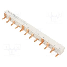 1 pcs x SCHNEIDER ELECTRIC - A9XPH412 - Busbar, Poles: 4, Urated: 415V, 100A, No.of mod: 12, Uinsul: 500V