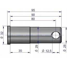 Lower link support pin c 360