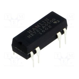 1 pcs x LITTELFUSE - HE721A0500 - Relay: reed switch, SPST-NO, Ucoil: 5VDC, max.200VDC, Rcoil: 500Ω