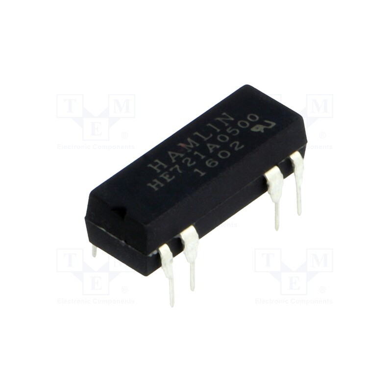 1 pcs x LITTELFUSE - HE721A0500 - Relay: reed switch, SPST-NO, Ucoil: 5VDC, max.200VDC, Rcoil: 500Ω