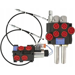 Hydraulic distributor, cable solenoid valve set