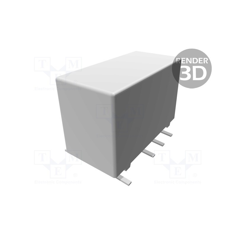 1 pcs x TE Connectivity - 4-1393789-5 - Relay: electromagnetic, DPDT, Ucoil: 12VDC, 2A, 0.5A/125VAC, SMT