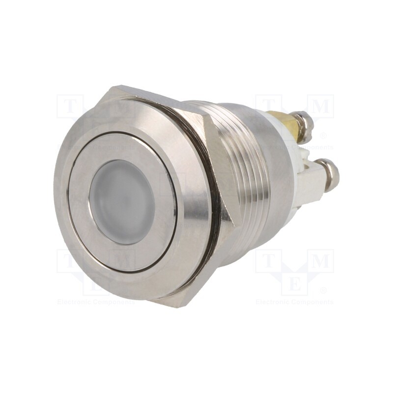 1 pcs x ONPOW - GQ19F-10D/R/24V/S - Switch: vandal resistant, Pos: 2, SPST-NO, 0.5A/220VAC, 2A/36VDC