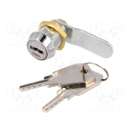 1 pcs x ROZTOCZE - Z-2106-25001-22 - Lock, zinc and aluminium alloy, 22mm, chromium, Key code: 25001