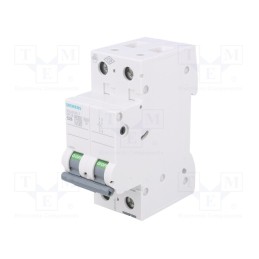1 pcs x SIEMENS - 5SL6225-7 - Circuit breaker, 400VAC, Inom: 25A, Poles: 2, Charact: C, 6kA, IP20