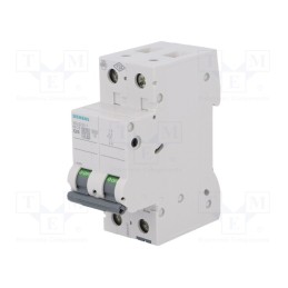 1 pcs x SIEMENS - 5SL6220-7 - Circuit breaker, 400VAC, Inom: 20A, Poles: 2, Charact: C, 6kA, IP20