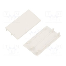 1 pcg x TOPMET - 93066001 - Cap for LED profiles, white, 2pcs, ABS, LOWI