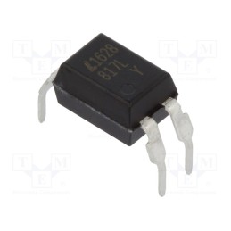 4 pcs x LITEON - LTV-817M - Optocoupler, THT, Ch: 1, OUT: transistor, Uinsul: 5kV, Uce: 35V, DIP4