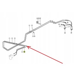 602836 0 hydraulic hose of the steering system