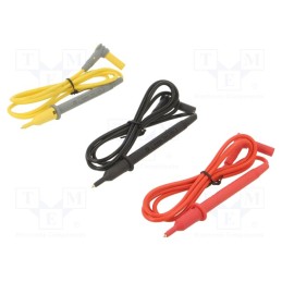 1 pcs x BRYMEN - PP BM 10A - Test leads, Inom: 10A, probe tip,banana plug 4mm, red and black