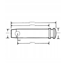 Top link pin 19x100mm kramp z319100kr