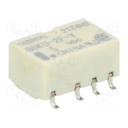 1 pcs x OMRON OCB - G6KU-2F-Y 5VDC - Relay: electromagnetic, DPDT, Ucoil: 5VDC, Icontacts max: 1A, SMD