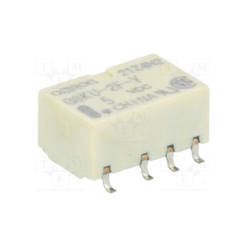 1 pcs x OMRON OCB - G6KU-2F-Y 5VDC - Relay: electromagnetic, DPDT, Ucoil: 5VDC, Icontacts max: 1A, SMD