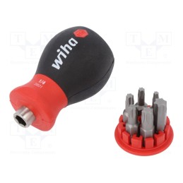 1 set x WIHA - 33744 - Kit: screwdriver, 6pcs, Torx®, with bit magazine,with magnet