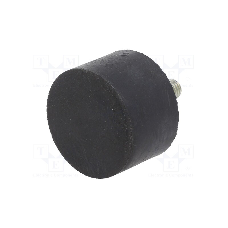 1 pcs x ELESA+GANTER - DVA.4-40-25-M8-23-70 - Vibroisolation foot, Ø: 40mm, H: 25mm, Shore hardness: 70±5, 1680N