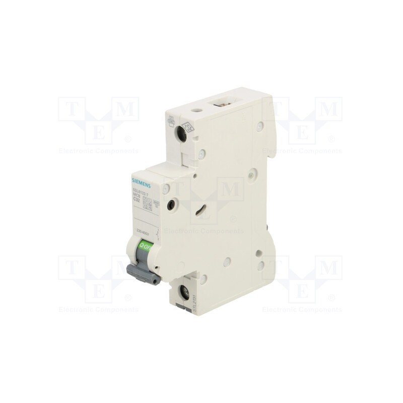 1 pcs x SIEMENS - 5SL6132-7 - Circuit breaker, 230VAC, Inom: 32A, Poles: 1, Charact: C, 6kA, IP20
