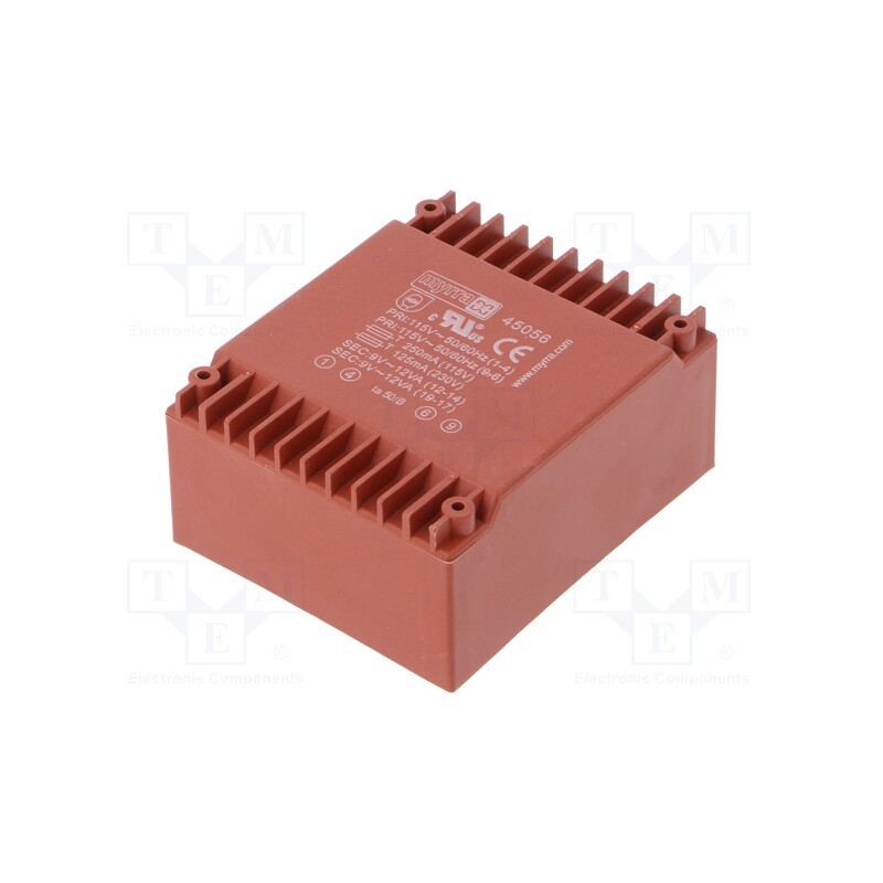 1 pcs x MYRRA - 45056 - Transformer: encapsulated, 24VA, 115VAC,230VAC, 9V, 9V, 1333mA