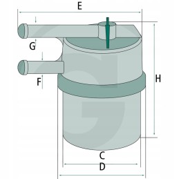 Mann fuel filter mitsubishi colt 1 3 12v 92