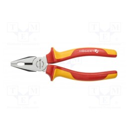 1 pcs x Hu00d6GERT TECHNIK - HT1P905 - Pliers, insulated,universal, 180mm, 1kVAC, Cut: with side face