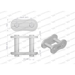 Warynski chain lock z12a 1 ansi a 60 r1 3 4