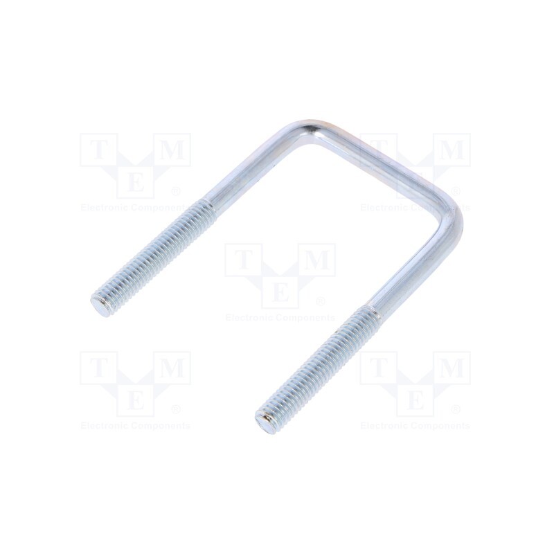 1 pcs x DROMET - CBTC..6..35..65 (1') - U-bolt, C, 1, steel, zinc, Thread len: 30mm, Int.width: 35mm, square