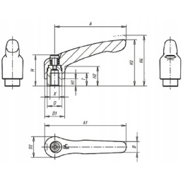 Clamping lever kipp gr2 m8 unlocking previous
