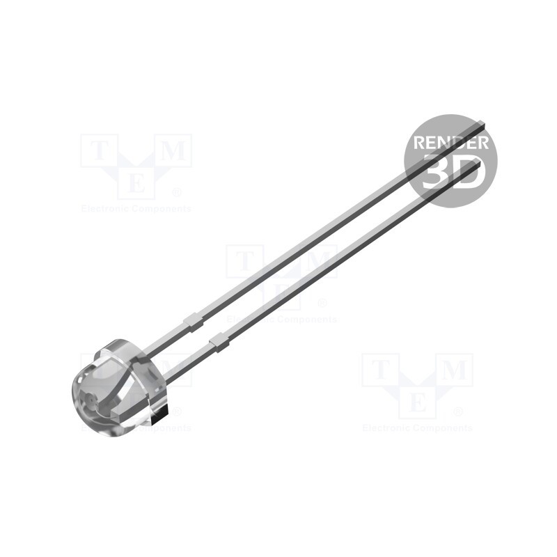 5 pcs x Token - PT-A1-AC-5-HE-850 - Phototransistor, 5mm, λp max: 850nm, 30V, Lens: transparent, 70mW