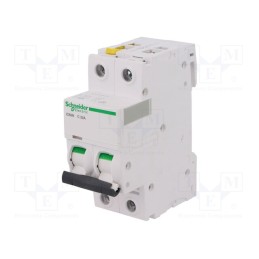 1 pcs x SCHNEIDER ELECTRIC - A9F04232 - Circuit breaker, 400VAC, Inom: 32A, Poles: 2, Charact: C, 6kA, IP20