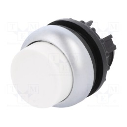 1 pcs x EATON ELECTRIC - M22-DH-W - Switch: push-button, 22mm, Stabl.pos: 1, white, none, IP67, Pos: 2