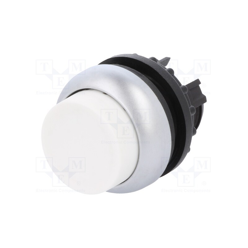 1 pcs x EATON ELECTRIC - M22-DH-W - Switch: push-button, 22mm, Stabl.pos: 1, white, none, IP67, Pos: 2