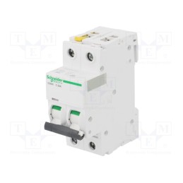 1 pcs x SCHNEIDER ELECTRIC - A9F04225 - Circuit breaker, 400VAC, Inom: 25A, Poles: 2, Charact: C, 6kA, IP20