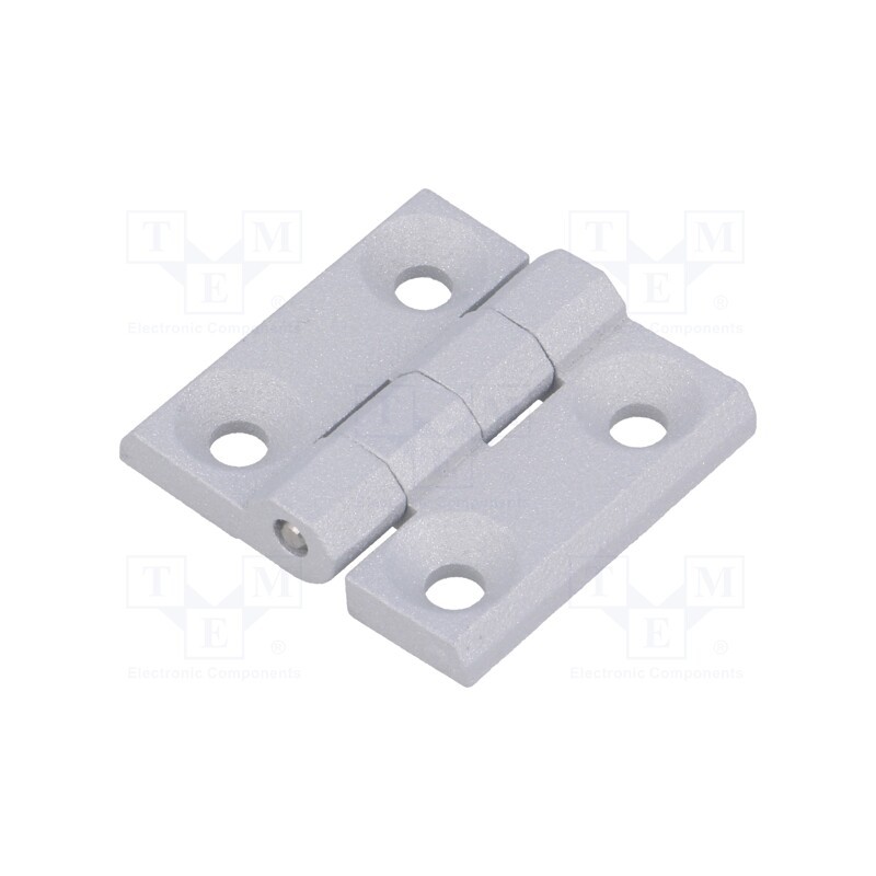 1 pcs x ELESA+GANTER - GN 237-ZD-40-40-A-SR - Hinge, Width: 40mm, zinc and aluminium alloy, silver, H: 40mm