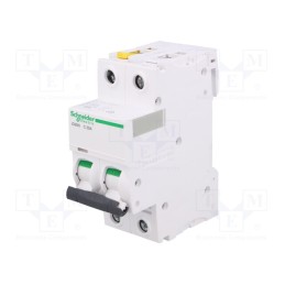 1 pcs x SCHNEIDER ELECTRIC - A9F04220 - Circuit breaker, 400VAC, Inom: 20A, Poles: 2, Charact: C, 6kA, IP20