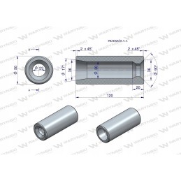 Front loader tine bush for tine 880 Warynski tur