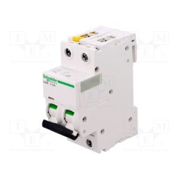 1 pcs x SCHNEIDER ELECTRIC - A9F04210 - Circuit breaker, 400VAC, Inom: 10A, Poles: 2, Charact: C, 6kA, IP20