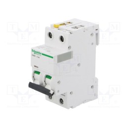 1 pcs x SCHNEIDER ELECTRIC - A9F04204 - Circuit breaker, 400VAC, Inom: 4A, Poles: 2, for DIN rail mounting