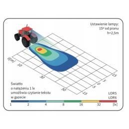 H3 built-in work lamp Wesem lor541302 80x96