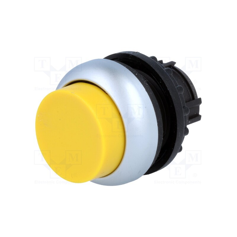 1 pcs x EATON ELECTRIC - M22-DH-Y - Switch: push-button, 22mm, Stabl.pos: 1, yellow, none, IP67, Pos: 2